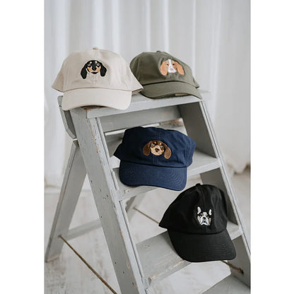 Casquette Personnalisée avec Photo Brodée de Votre Animal – Cadeau Unique pour Amoureux des Animaux