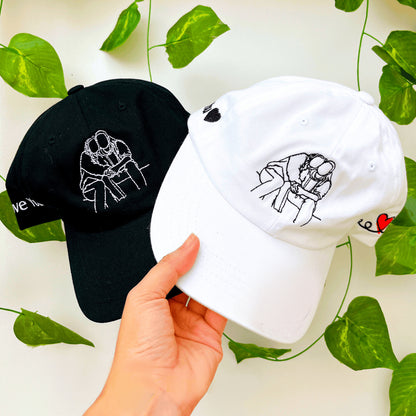 Casquette Personnalisée avec Broderie Outline – Couple & Famille