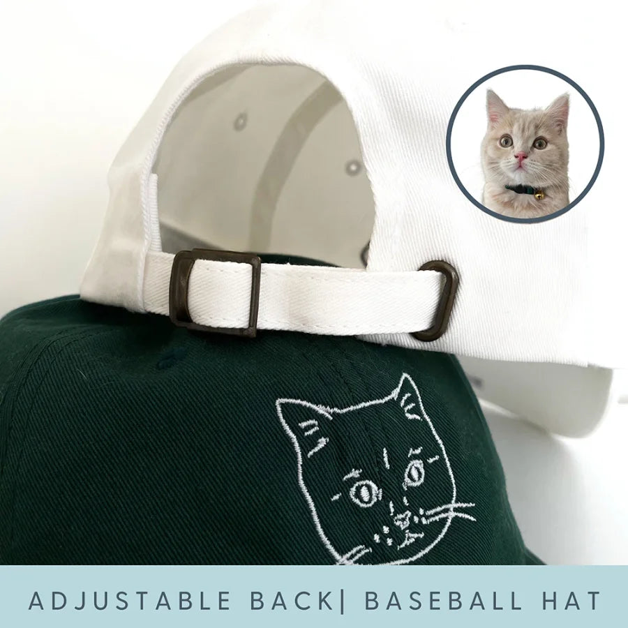 Casquette Personnalisée avec Photo Brodée de Votre Animal 2 – Cadeau Unique pour Amoureux des Animaux