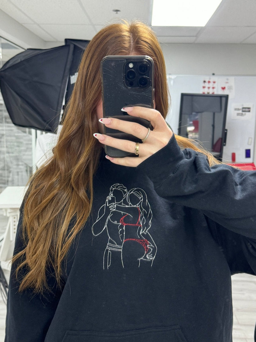 Sweat Personnalisé avec Portrait Spicy Brodé