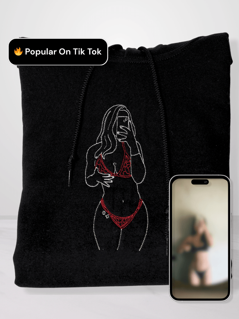 Sweat Personnalisé avec Portrait Spicy Brodé