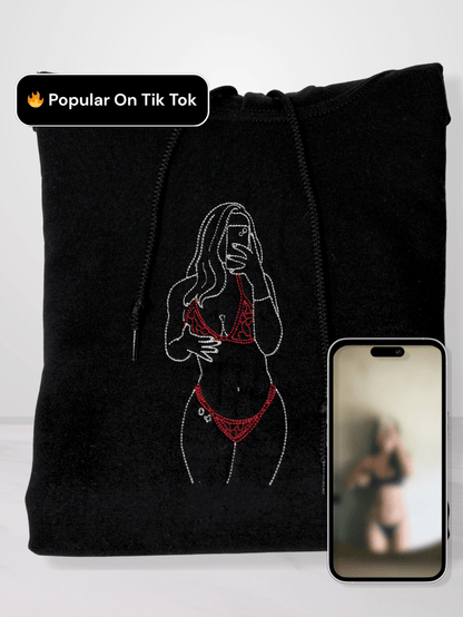 Sweat Personnalisé avec Portrait Spicy Brodé