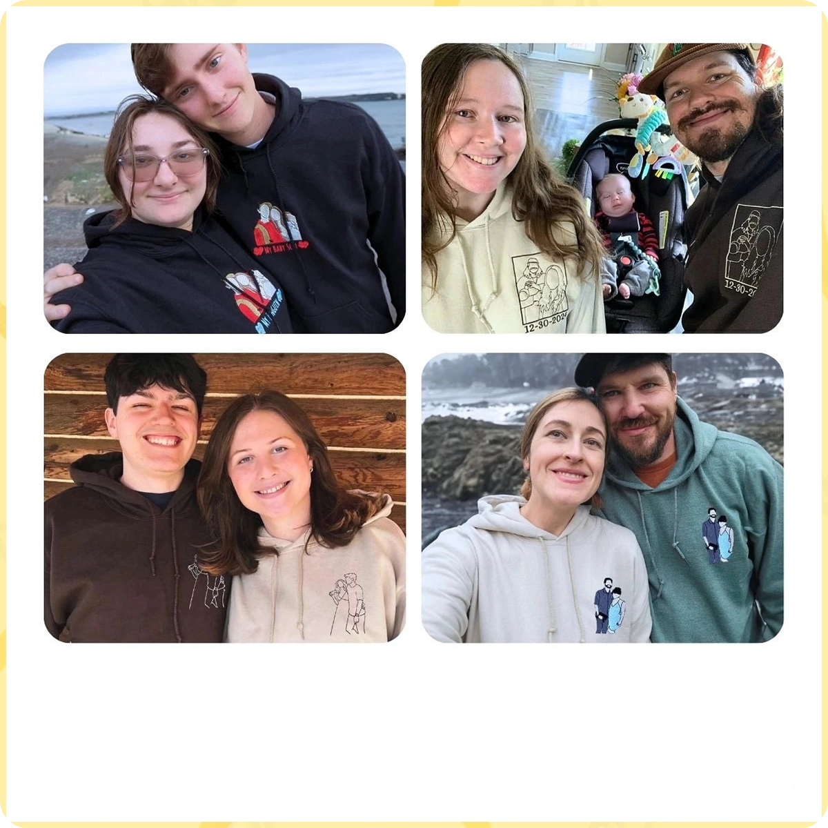 Sweat à capuche brodé personnalisé