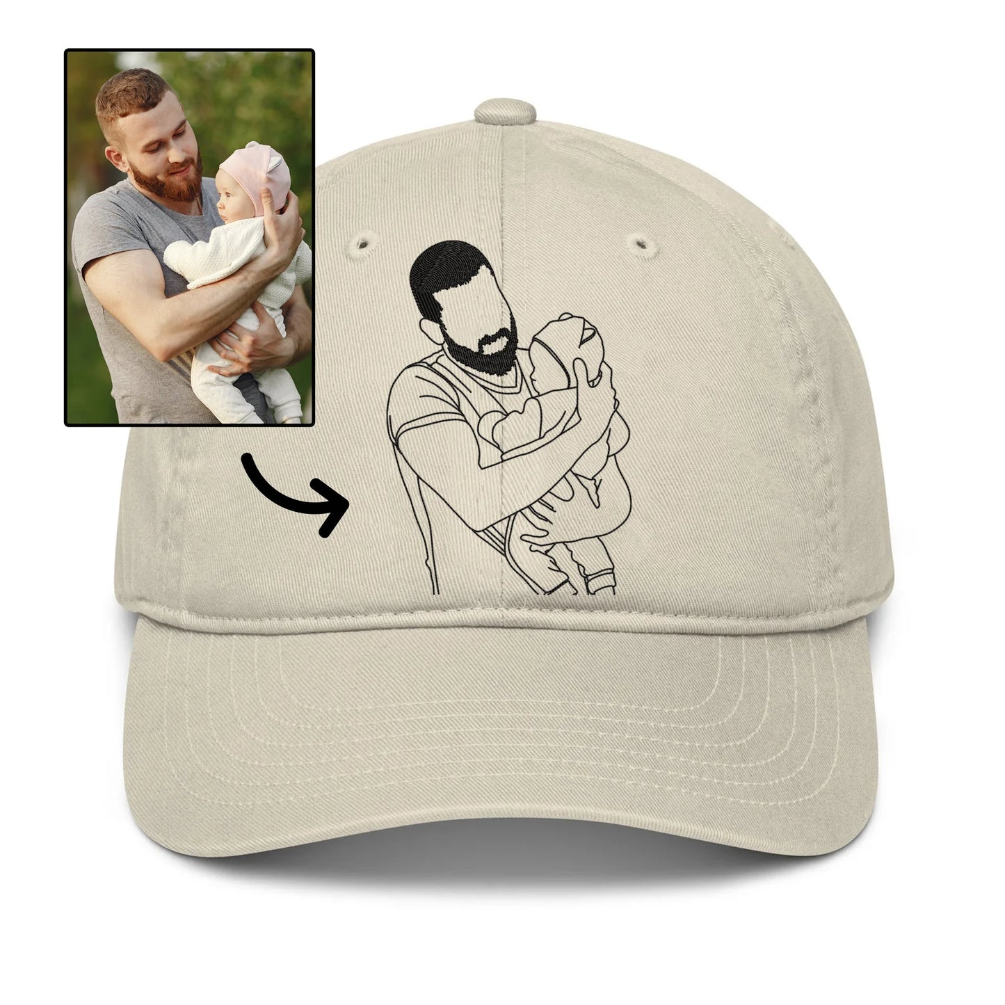 Casquette Personnalisée avec Broderie Outline – Couple & Famille